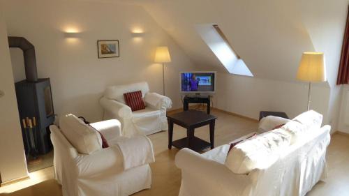 Gingst Apartment | Gut-Rattelvitz-Galerie-E-hochwertig-Sauna-Kamin-eTankstelle-Spielscheune-15-000qm-Park-Land