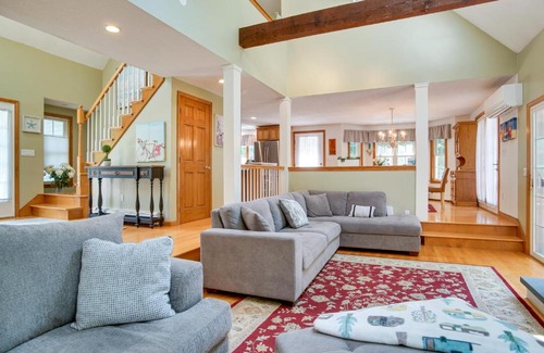 West Falmouth House | half Mi to Beach Stunning Home with Deck in Falmouth
