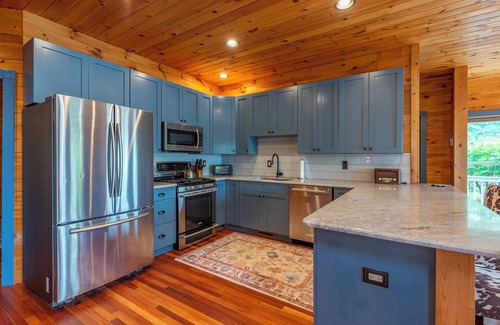 Marion House | Harborside Haven | Lakefront, Private Dock, Game Room & Mountain Views!