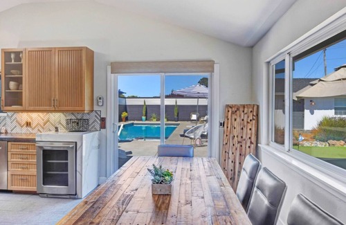 Sonoma House | Harvest Haven Palmer Farmhouse Pool Spa Putting Green Walk to DT