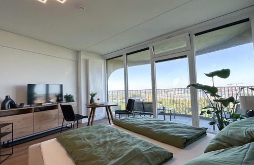 Antonsviertel Apartment | Helles Apartment mit tollem Blick über Augsburg