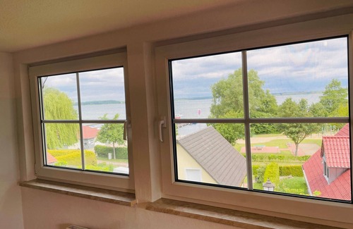 Muritz Apartment | Herberge Seensucht Fewo Jabelscher See OG with lake view