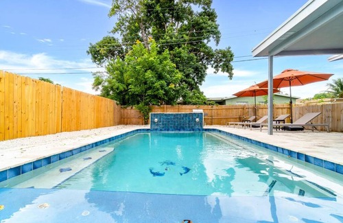 Lauderdale Lakes House | Hidden Gem 4 Bedroom Home with Private Pool & Game Room