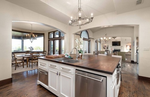 Parker County House | Hilltop Estate in Aledo with Pool, Hot Tub, Outdoor Kitchen & 100-Acre Views