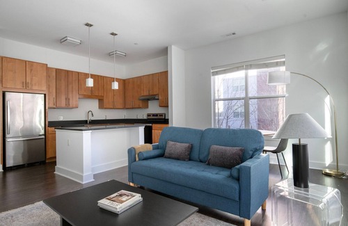 Cambridge Apartment | Hip Alewife 2BR w/Gym & W/D, nr Red Line, by Blueground