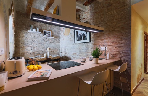 El Raval Apartment | Historic apartment with original frescos next to Ramblas! Daily Cleaning!