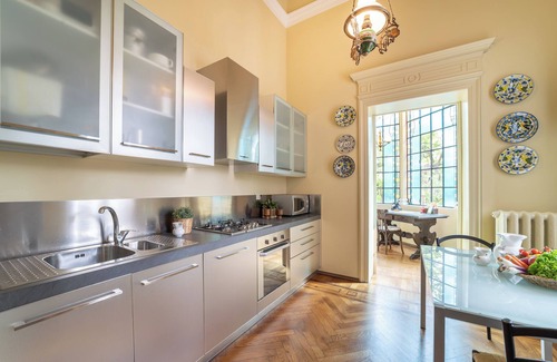 Sacile Villa | Historic Liberty Villa with Tower, Venetian Gondola & Riverside Park