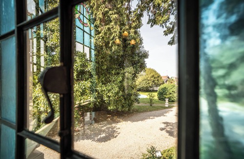 Sacile Villa | Historic Liberty Villa with Tower, Venetian Gondola & Riverside Park