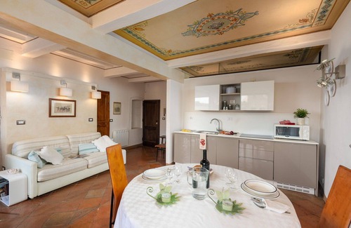 Siena Historical Center Apartment | Historical Studio with 2 balconies on Piazza del Campo and lift in Siena
