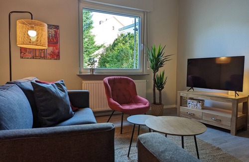 Goldgrube Apartment | Holiday Apartment "Goldgrube - Obergeschoss" with Balcony & Wi-Fi