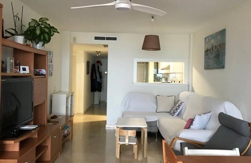 Garrucha Apartment | Holiday Apartment "Primera Linea Marina Del Faro" with Sea View, Shared Pool & Wi-Fi