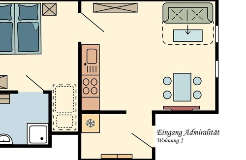 Schaprode Apartment | Holiday apartment Schaprode for 1 - 4 persons with 1 bedroom - Holiday apartment