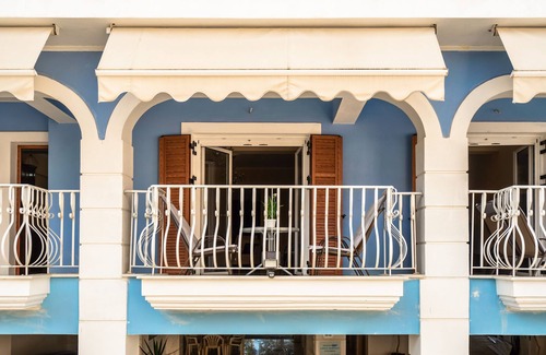 Lixouri Apartment | Holiday Apartment "Villa Seven Islands 1" with 2 Balconies, Garden & Wi-Fi