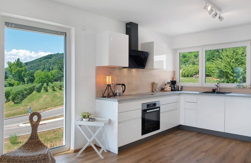 Ludwigshafen House | Holiday Home 'Aura Gesamt' with Private Terrace, Private Garden and Wi-Fi