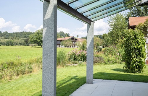 Grassau House | Holiday Home 'Am Moosbach' with Mountain View, Private Terrace and Wi-Fi