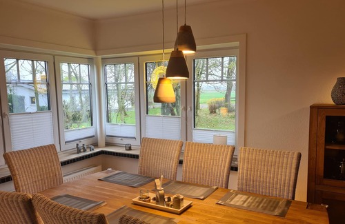 Norddeich House | Holiday home "Hof Balkähm" with 200 square meters for up to 9 guests - sauna - country house garden