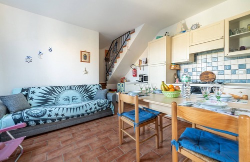 Calasetta House | Holiday Home 'Villetta Gelsomino' with Sea View, Garden & Terrace