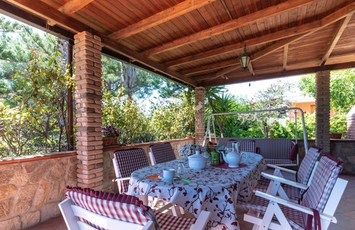 Cala Sinzias Villa | Holiday Home with Air Conditioning, Garden & Terrace; Parking Available, Pets Allowed