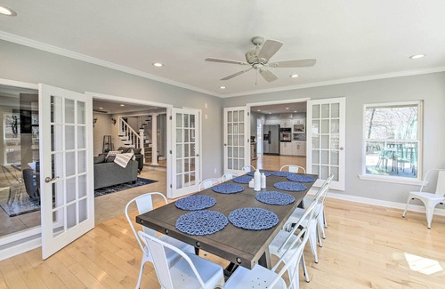 Jones Mills House | Home on Lake Catherine w/Dock & Fire Pit