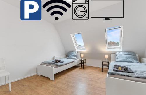 Unterboihingen Apartment | home2stay Apartments für Monteure in Wendlingen Kitchen,Wifi,Smart TV NEW