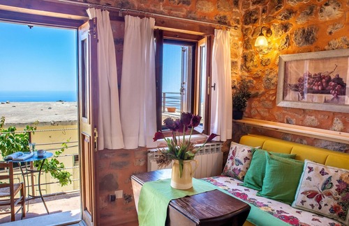 Anatoli House | Homerez - Amazing house for 8 ppl. with sea view, terrace and balcony at Anatoli