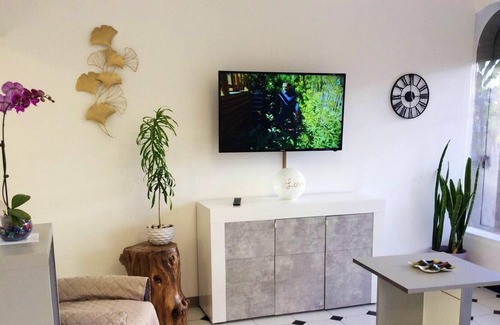 Le Port House | Homerez - House 15 km away from the beach for 4 ppl. with shared pool at Le Port