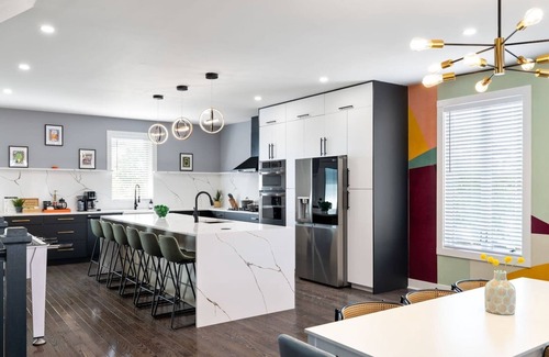 Lower Lawrenceville House | ★ HostWise Stays ★ Rooftop Deck | Garage | EV Charger | Huge Home!