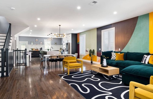 Lower Lawrenceville House | ★ HostWise Stays ★ Rooftop Deck | Garage | EV Charger | Huge Home!