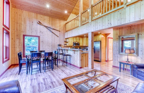 Skykomish Cabin | Hot Tub, Game Room, dog-friendly home w/mountain views close to Ski Resorts