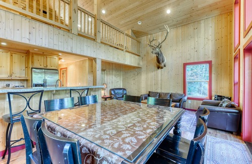 Skykomish Cabin | Hot Tub, Game Room, dog-friendly home w/mountain views close to Ski Resorts