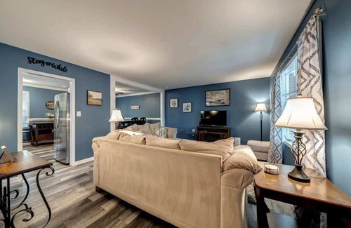 Millville Ski Chalet | Hot Tub, Game Room, River Access, Fire Pit & Grill