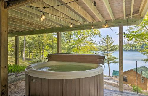 Lake Township House | Hot Tub, Sauna, Fireplace, Dock! Lake Honor Cabin