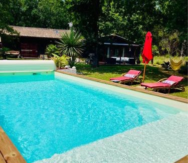 Hourtin House | House de la Canopée, Swimming pool, Lake, Forest, large garden and WIFI