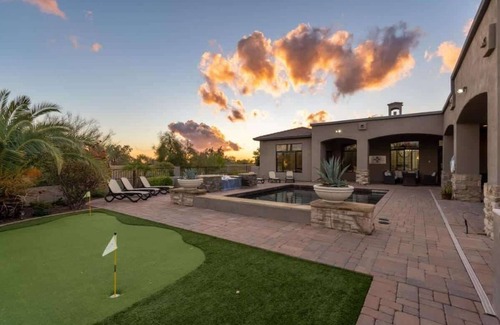 North Scottsdale House | HÓZHÓ Residence on Desert Views: Private Pool, Sport Court, Theatre