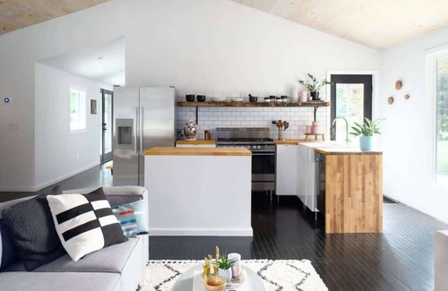 Kerhonkson House | Hudson Valley Black Barn: Fireplace, Firepit & Views