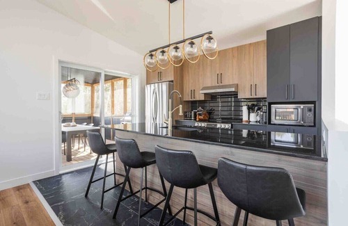 Saint-Gabriel-de-Brandon House | Huge modern chalet with spa and lake access