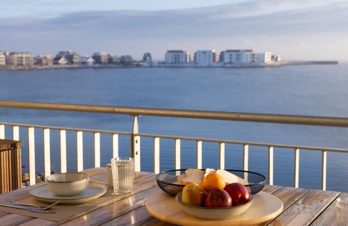 Olpenitzdorf Apartment | Hygge Lodge 18 am Strand - Ferienwohnung Lodge 18 Meerblick/balkon/strand