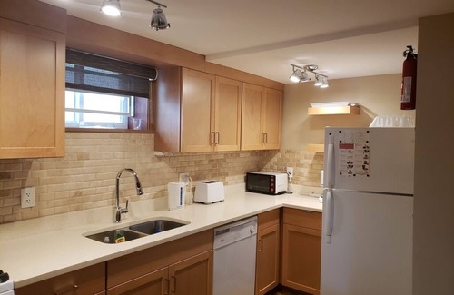 Southwest Calgary Apartment | Ideal furnished 550 sq. ft legal conforming basement suite with bright interior.