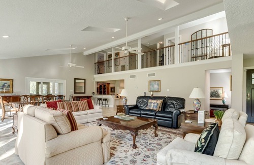 Dickinson House | Immaculate waterfront retreat on 4 acres with private pool & dock
