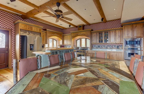 Morganton House | Impressive, Dog-Friendly Cabin w/Mountain Views, Central AC, & Private Hot Tub