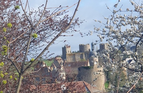 Bourbon-l'Archambault House | In the center of the village of Bourbon: accomodation with view of the castle