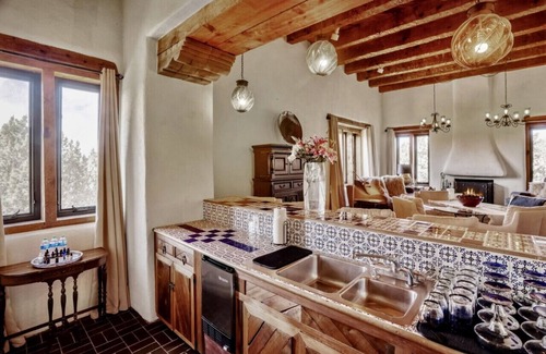 La Cienaga House | Indoor heated pool minutes to downtown Santa Fe 7 bedrooms 5 which are en-suite