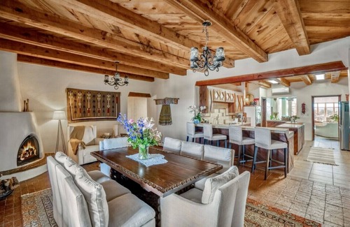 La Cienaga House | Indoor heated pool minutes to downtown Santa Fe 7 bedrooms 5 which are en-suite
