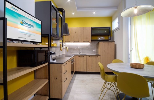 San Mauro a Mare Apartment | Industrial apartment directly on the beach of San Mauro Mare