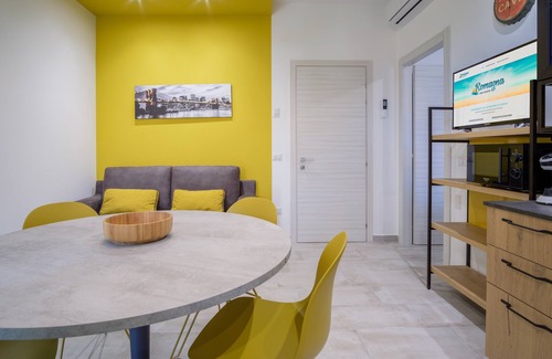 San Mauro a Mare Apartment | Industrial apartment directly on the beach of San Mauro Mare