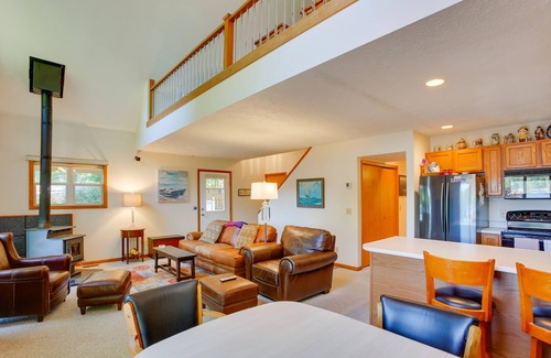 Interlochen House | Interlochen Lake House w/Deck, Fire Pit & Dock!