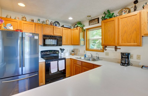 Interlochen House | Interlochen Lake House w/Deck, Fire Pit & Dock!