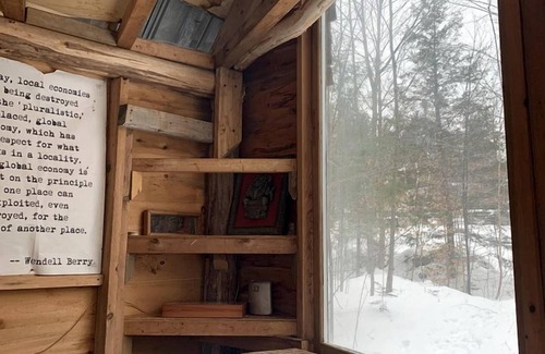 Dorchester RV Rental | Into the Woods: Discover Our Charming Rustic Treehouse in Dorchester, NH
