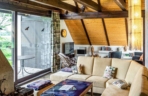 Brodersby House | Inviting cottage with sauna and pretty view of the countryside.