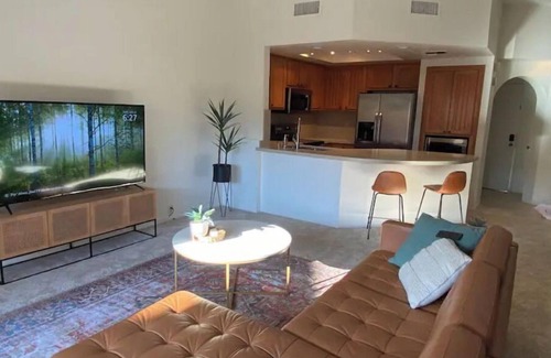 Palm Desert Condo | Ironwood Mid Century lux renovation with private Jacuzzi and decks